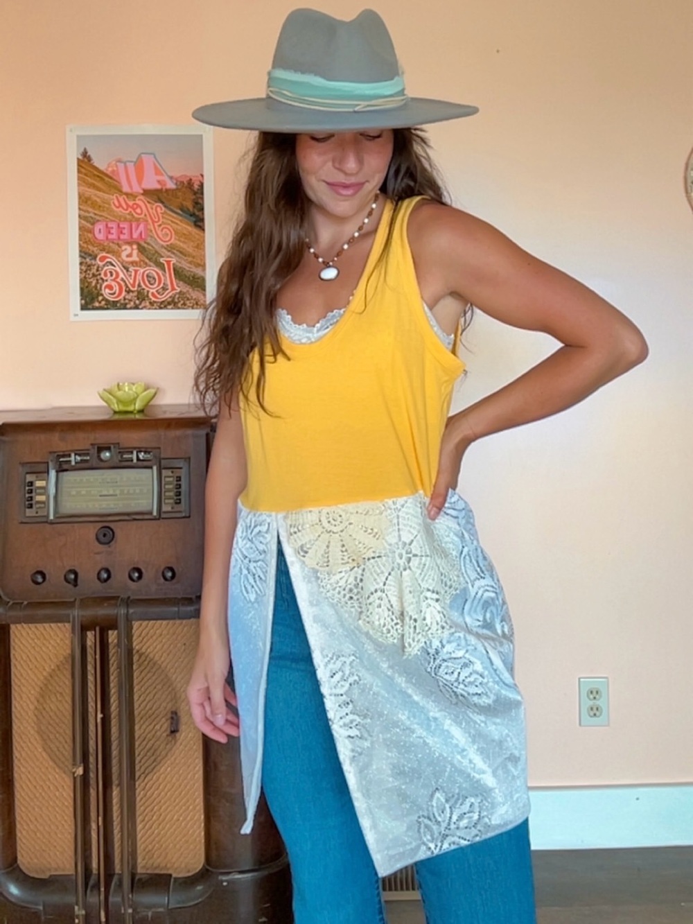Upcycled Tunic Tank Top
